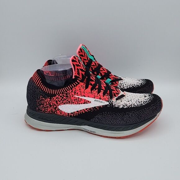 Brooks Women's Bedlam Pink, Black & White Running Athletic Sock Shoes, Sz 9B - Picture 6 of 8